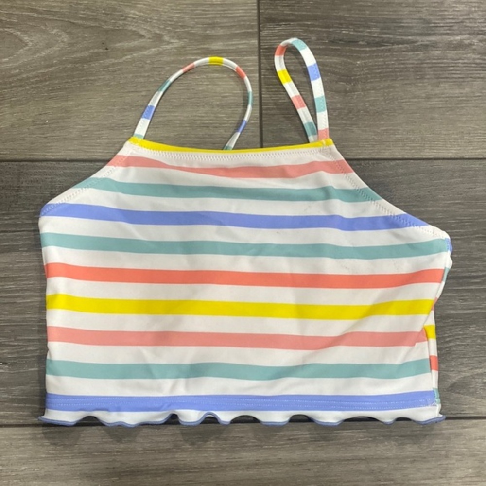 NWT! Crewcuts‎ Girls Striped Bikini Top
